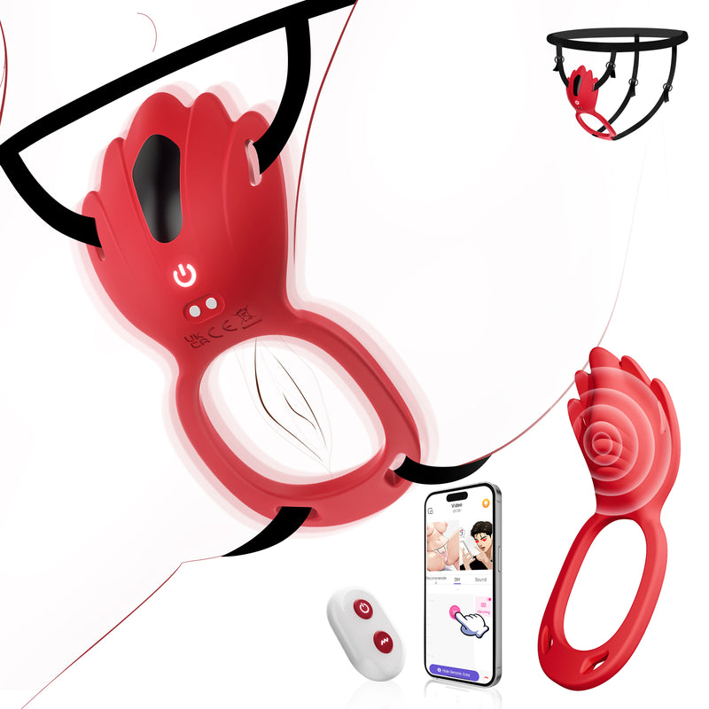 Vani|App-gesteuerter Klitorisstimulator mit Penisring – Sexspielzeug für Paare