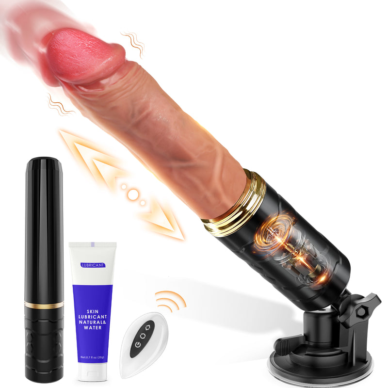 ASPRO|Realistischer Stoßdildo mit Saugfuß und App-Steuerung