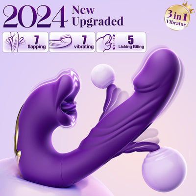 KOXTEN| 2024 Neuer, verbesserter Sexspielzeugvibrator mit flatternder und leckender Saugwirkung