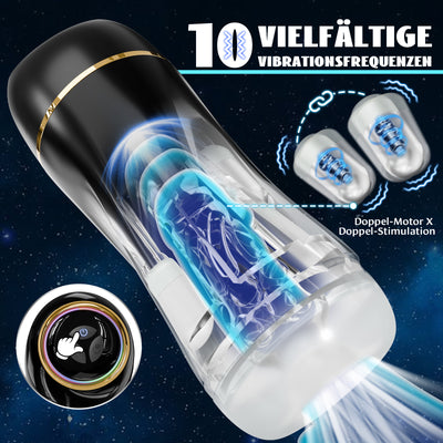 Automatischer Saug- und Vibrations-Masturbator für Männer