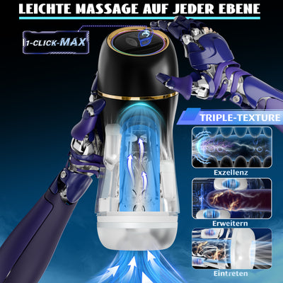 Automatischer Saug- und Vibrations-Masturbator für Männer