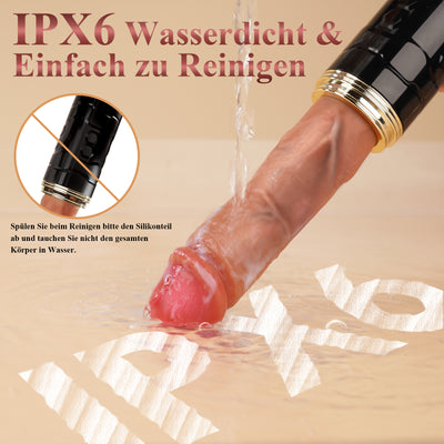 ASPRO|Realistischer Stoßdildo mit Saugfuß und App-Steuerung