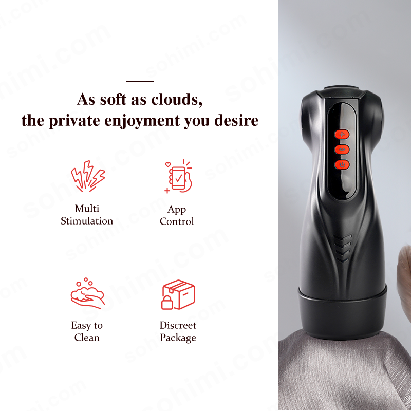 MYNA | 3-in-1-App-gesteuerte Saug- und Vibrations-Pod-Vagina für Männer