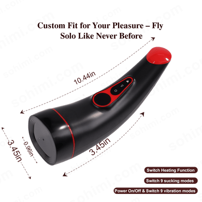 MoonHorn| Powerful Sucking & Vibrating Heating Male Masturbator - Sohimi