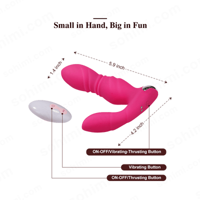 Thrusting & Vibrating Wearable Super Quiet Butt Plug - Sohimi