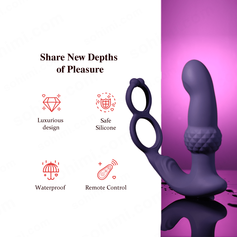 VICTOR| Wigging and Vibrating Remote Control Anal Toy - Sohimi