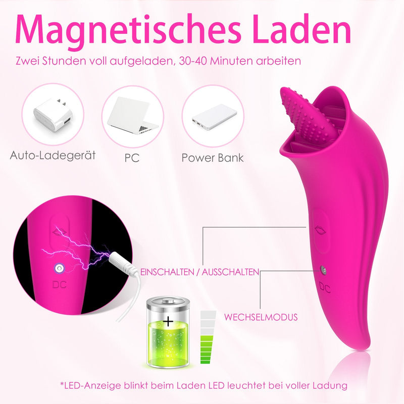 M6 | Klitoris Zungenvibratoren & G-Punkt Stimulator für Frauen