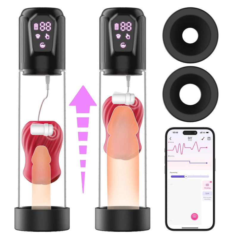 LAGOON App Control 2 in 1 männliche Masturbations-Penispumpen