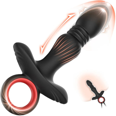 Erwachsenenspielzeug-Vibrator f¨¹r Herren, vibrierender Buttplug mit 7 Vibrationsmodi