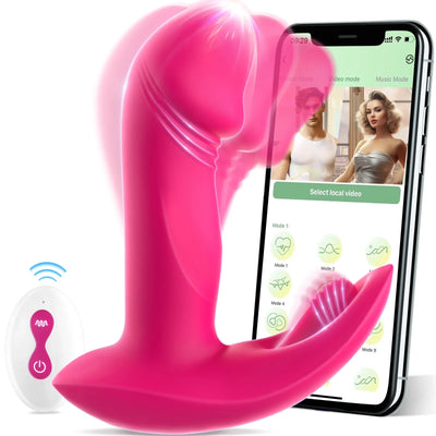 RHEA|APP Control 3-in-1-Vibrator mit starker Stimulation und wackelnder Eichel