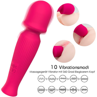 Moka | 360¡ã Biegbar Klitoris Stimulator Mini Magic Wand Massagestab kabellos