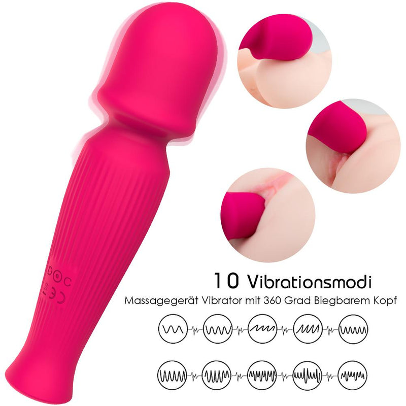 Moka | 360¡ã Biegbar Klitoris Stimulator Mini Magic Wand Massagestab kabellos