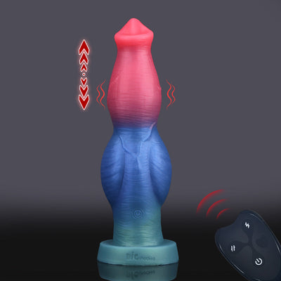 Todor ¨C 25,4 cm langer, sto?ender, vibrierender, elegant geknoteter Dildo