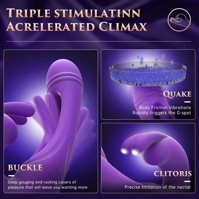 Einzigartiges 3-in-1-Vibratorspielzeug f¨¹r den weiblichen G-Punkt mit Mehrfachstimulation