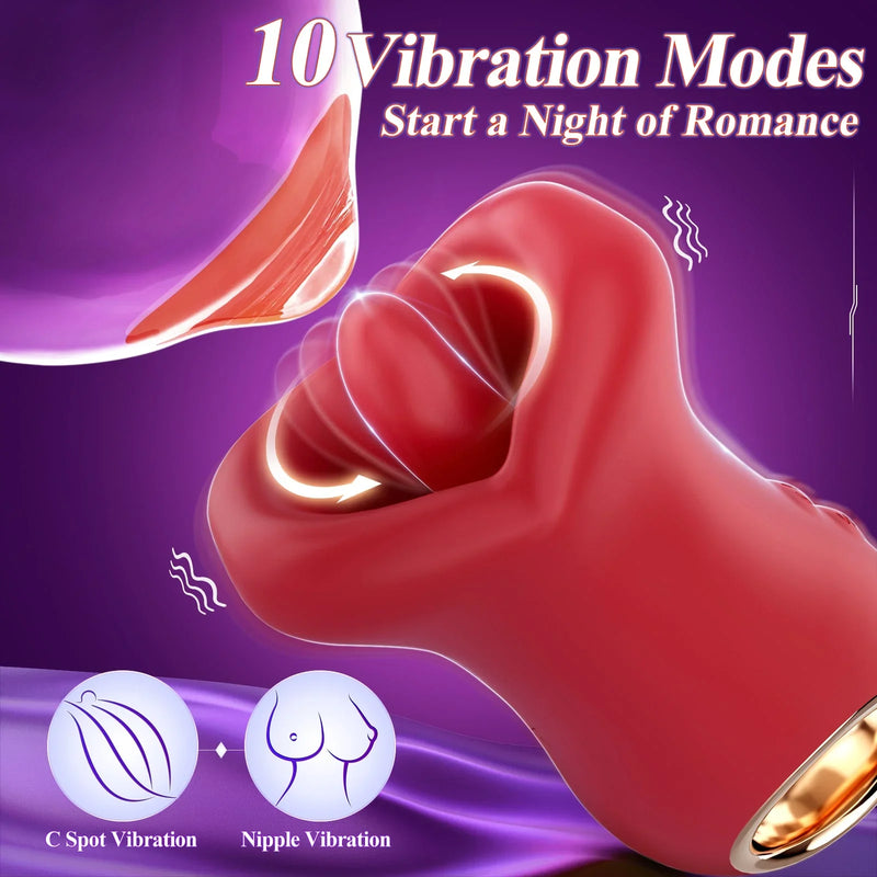 3-in-1-Vibrator-Sexspielzeug zum K¨¹ssen und Lecken von Frauen