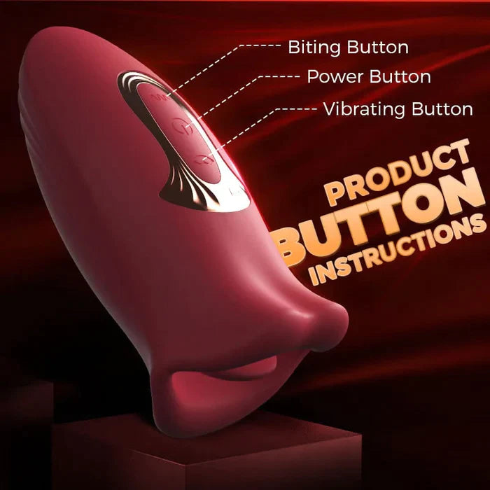 Beißen und Lecken Klitoris Stimulator Nippel saugen weiblichen Vibrator