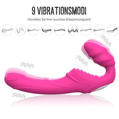 Stark Klitoris und G-Punkt Vibrator mit Heizbar Analvibrator Dualer Motor Dildo sextoy Sexspielzeug f¨¹r Frauen Paare 9leise Vibrationsmodi