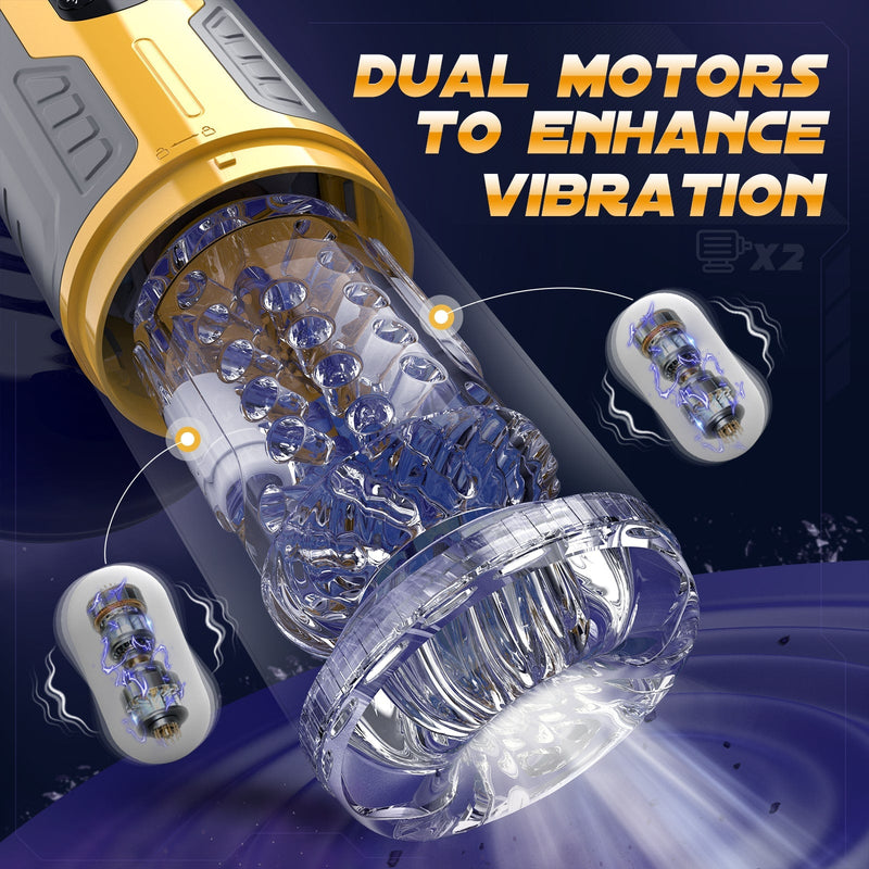 Thrusting and Rotating Vibrating Male Msturbation Toy