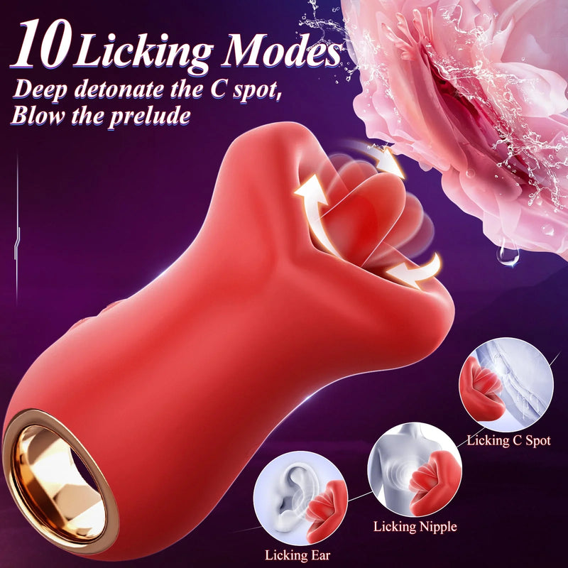 3-in-1-Vibrator-Sexspielzeug zum K¨¹ssen und Lecken von Frauen