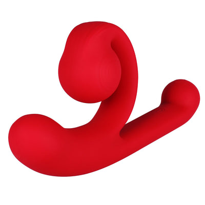 Schneckenvibrator f¨¹r Klitoris und G-Punkt, einzigartiges Design (rot)