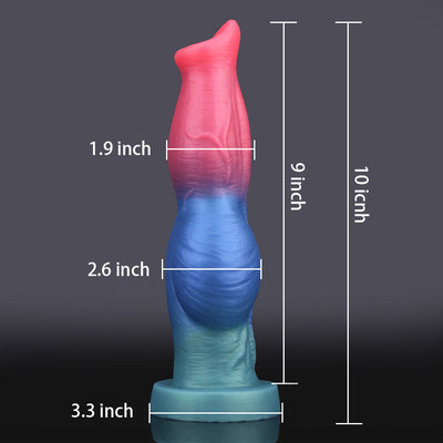 Todor ¨C 25,4 cm langer, sto?ender, vibrierender, elegant geknoteter Dildo