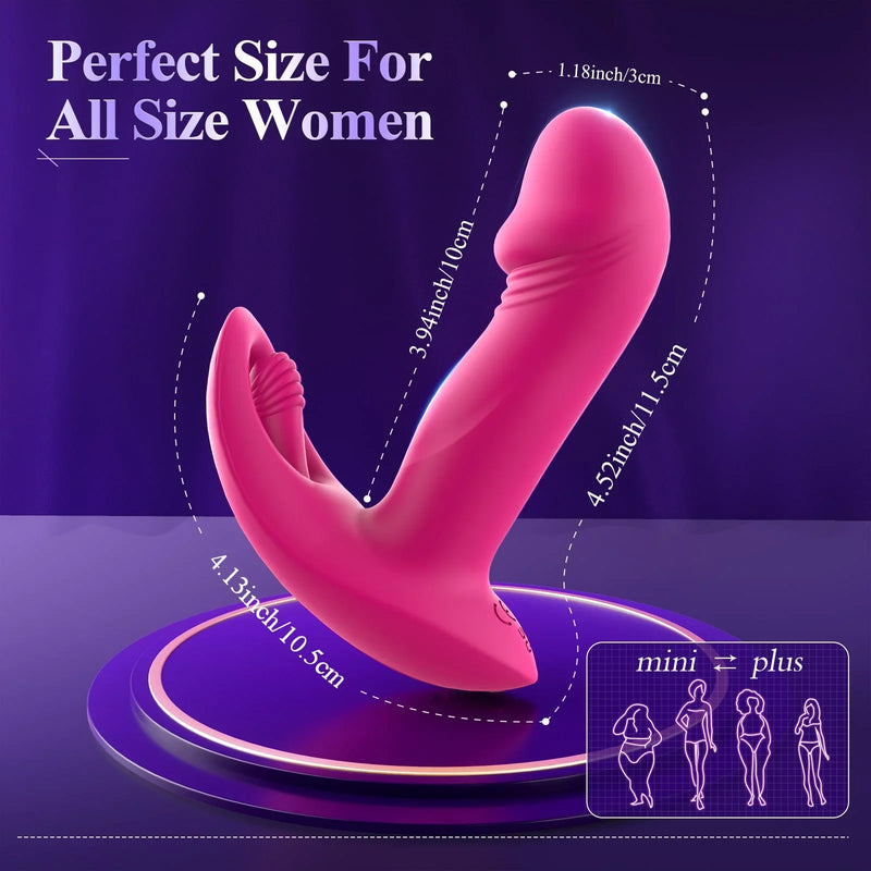 RHEA|APP Control 3-in-1-Vibrator mit starker Stimulation und wackelnder Eichel