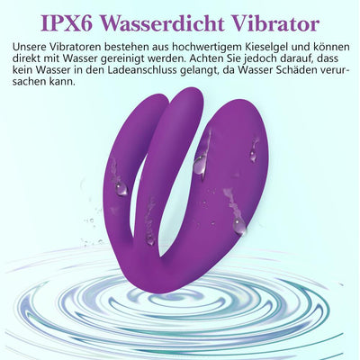 Dreizack V | 3 Motoren Klitorisvibrator 10 Modi f¨¹r Paare und Frauen (Violett)