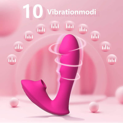 Angela | Vibratoren f¨¹r sie Klitoris mit 10 Saugenmodis & 10 Vibrationsmodi