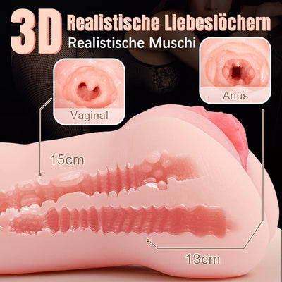 800G Realistische 3D Silikon Vagina Klitoris Anal Sexspielzeug Masturbieren f¨¹r M?nner Erotik