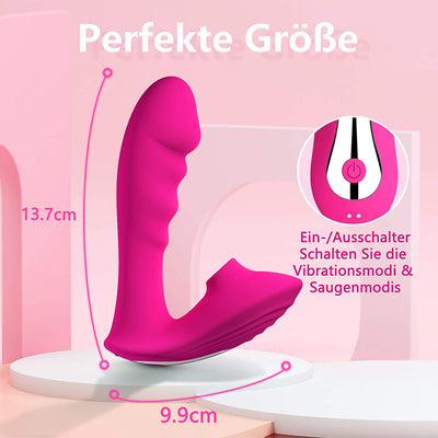 Angela | Vibratoren f¨¹r sie Klitoris mit 10 Saugenmodis & 10 Vibrationsmodi