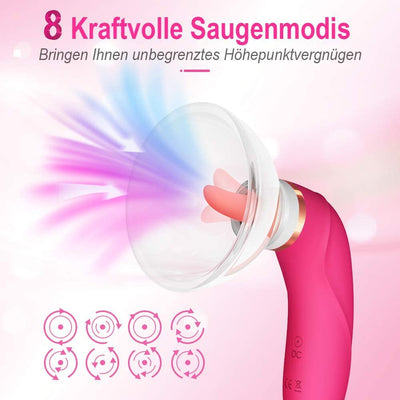 Klitoris Sauger Lecken Vibrator dildo Zunge Lecken Brustwarzen klitoris Stimulation 8 saugen und 5 Zunge modis Sex Spielzeug f¨¹r Paare vibratoren