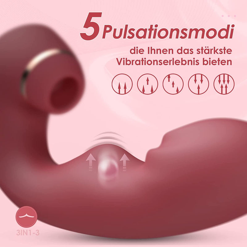 10 Vibrationsmodi 5 Pulsationsmodi und 5 Leckmodi Klitoris G-Punkt Vibrator f¨¹r Sie