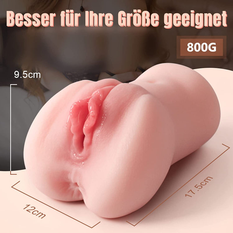 800G Realistische 3D Silikon Vagina Klitoris Anal Sexspielzeug Masturbieren f¨¹r M?nner Erotik