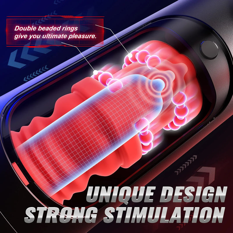 Neue m?nnliche Masturbatoren mit 8 Vibrations- und Sto?modi und LCD-Display