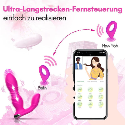 Tragbarer Dildo Vibrator mit APP Sto?funktion