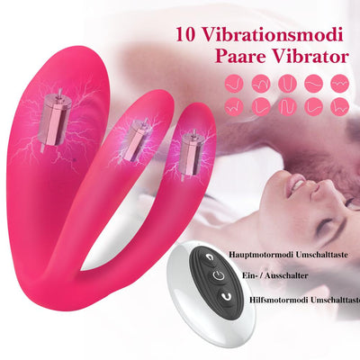 Dreizack R | 3 Motoren Klitorisvibrator 10 Modi f¨¹r Paare und Frauen