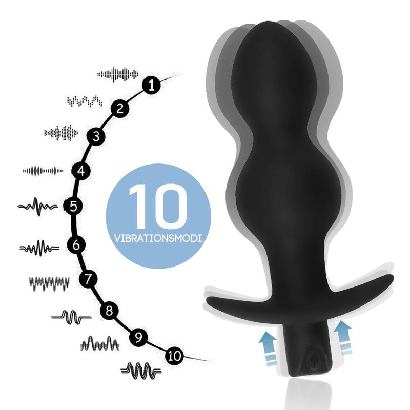 DreiFantasie | Analplugs Prostata Vibratoren mit 10 Vibrationsmodi & 3 Gr??en