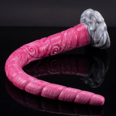 Deep Training Unicorn Tentacle Platinum Silicone Dildo